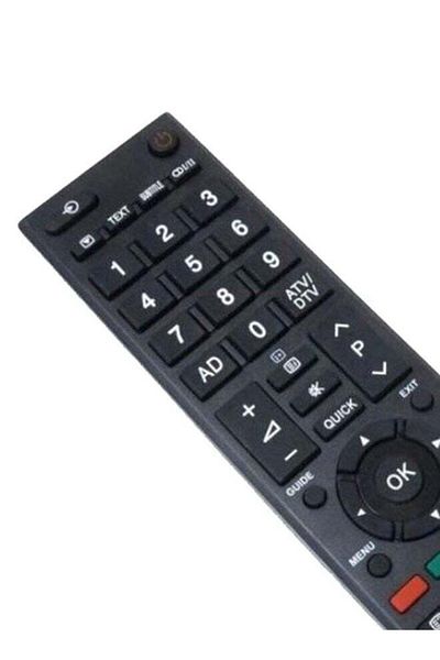 erorex Remote Control For Toshiba Tv Screen Black