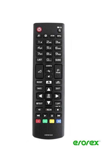 erorex جهاز تحكم عن بعد لاسلكي بديل للتلفزيون الذكي LG HD LED باللون الأسود