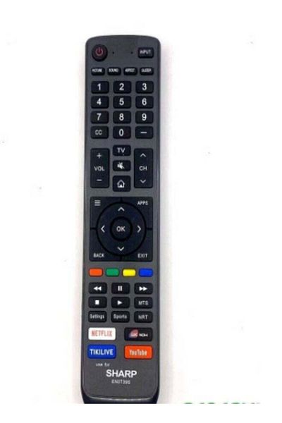 erorex Remote Controller for Sharp Smart TV 4K UHD Original And Genuine Sharp EN3T39S