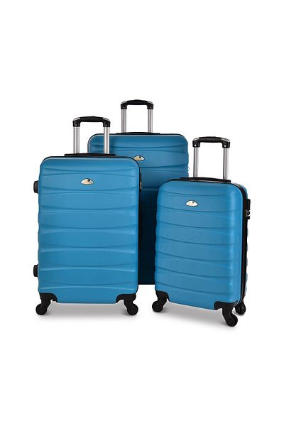 New Travel ABS Hard Luggage Trolley Travel Bag Suitcase Lightweight 3 Pieces Set Size 28/24/20 inch BR706/3P