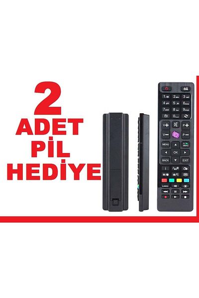 erorex Telefunken RC4875 LCD LED TV Mini Remote Control Vest Short + 2 Batteries