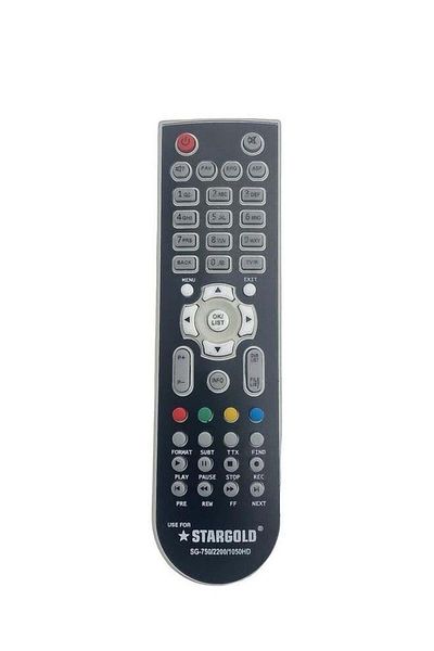 erorex Remote Control For Receiver Satellite Black