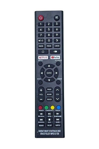 erorex Remote Control For Dansat Smart Startrack Onix Grace Felexy Impex G-Ten Lcd Led
