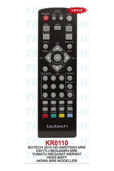 erorex جهاز التحكم عن بعد عبر الأقمار الصناعية Botech Amstrad Yumatu Mersat Herz جهاز التحكم عن بعد عبر الأقمار الصناعية KR0110
