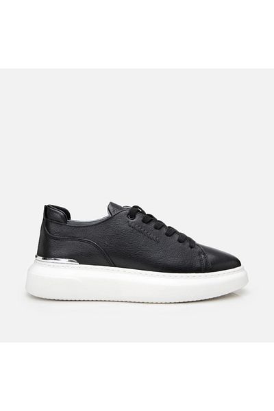 Hotiç Genuine Leather Black Men's Casual Shoes