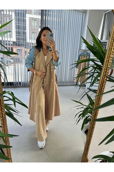 caddstore Mink Cd Trench Coat