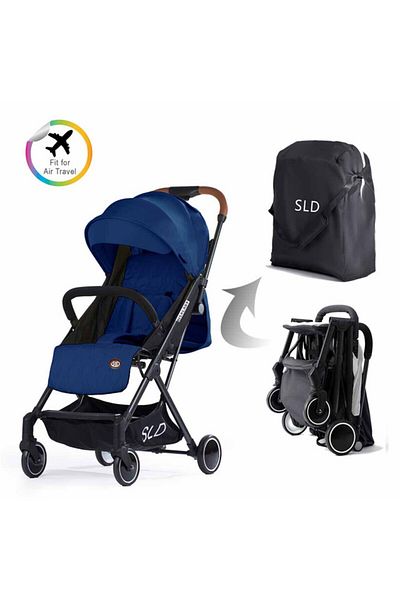 TEKNUM Travel Lite Stroller-SLD by Teknum-Navy Blue