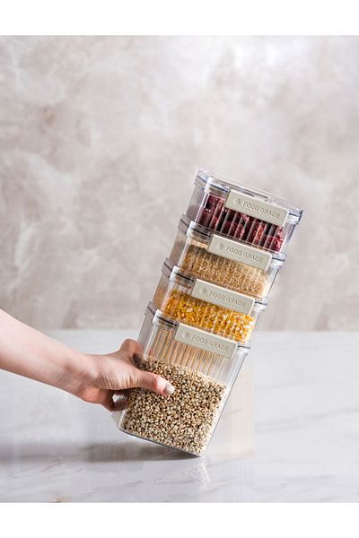 M'art Home Pinmoo Food Grade 4 Piece Storage Set