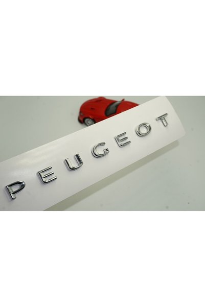 EDEXPORT Peugeot Bagaj Krom ABS 3M 3D Yazı Logo Amblem 20 Cm: