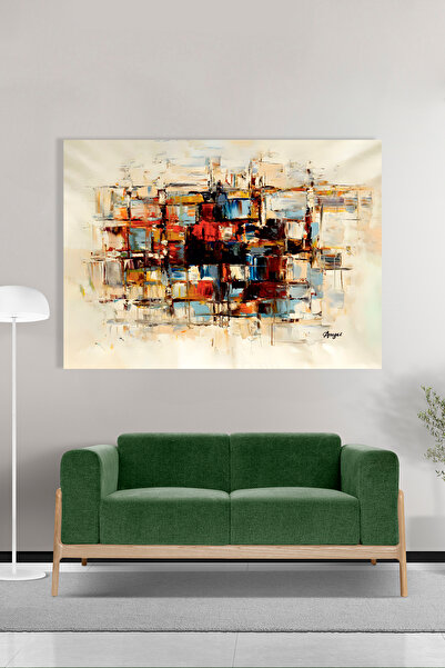 hediye kapında Renkli Sanatsal Kanvas Tablo