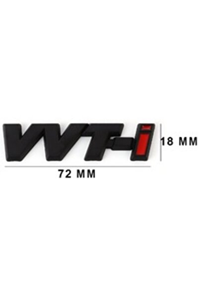EDEXPORT TOYOTA Uyumlu VVTİ SiyahKırmızı Yazı;