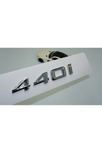 Genel Markalar 440i Bagaj Krom Metal 3m 3d Yazı Logo Bmw İle Uyumlu_