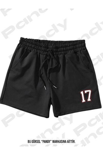 pandy Unisex 17 εμπριμέ χρωματιστό βασικό σορτς