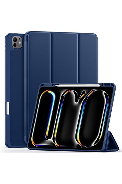 TEKNETSTORE حافظة متوافقة مع Apple iPad Pro 11 بوصة M4 2024 مع فتحة قلم وحقيب...