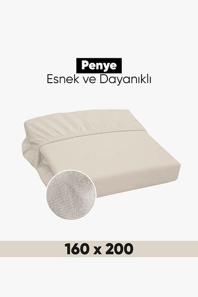 Eponj Home Double Combed Cotton Fitted Sheet - 160X200Cm Cotton Jersey