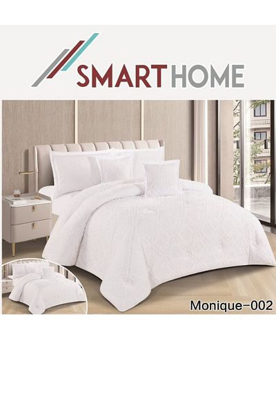 smart home Single duvet set, double-sided system, 4-piece bedspread, 4-piece duvet, 100% microfiber, duvet size 170x230 cm