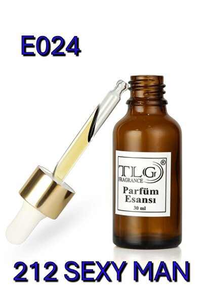 TLG E024 212 Sexy Men Alkolsüz Erkek Parfüm Esansı, 30 ml