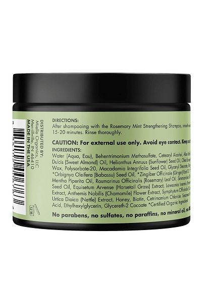 mielle organics Mielle Organics Rosemary & Mint Strengthening Hair Mask - 340g