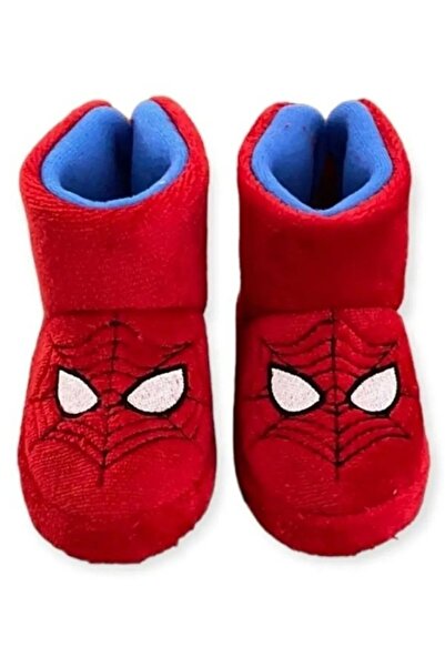 NewOneMall Örümcek Adam Erkek Çocuk Anaokulu Kreş Ev Kaydırmaz Taban Kırmızı Panduf