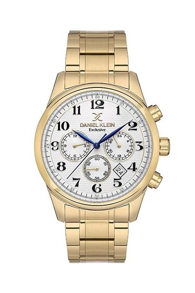 Daniel Klein Dk.1.13637-4 Exclusive - 3 Atm Water Resistant, All Functions Active Steel Cord & Steel Case