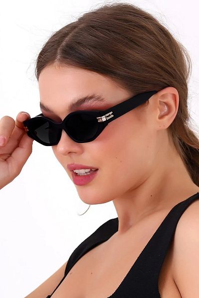 MACERATİ Lux Black Women's Sunglasses