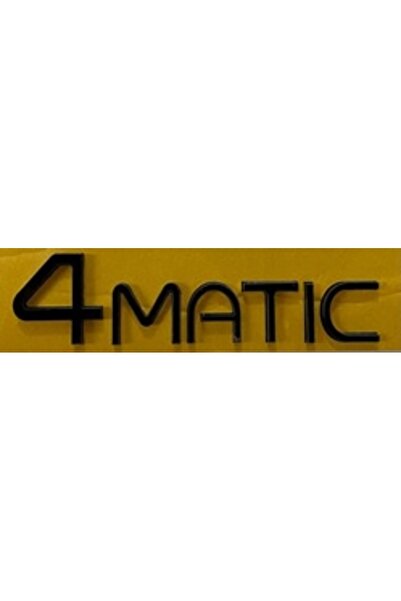 Generic Brand مرسيدس متوافق مع الكتابة 4MATIC BLACK_