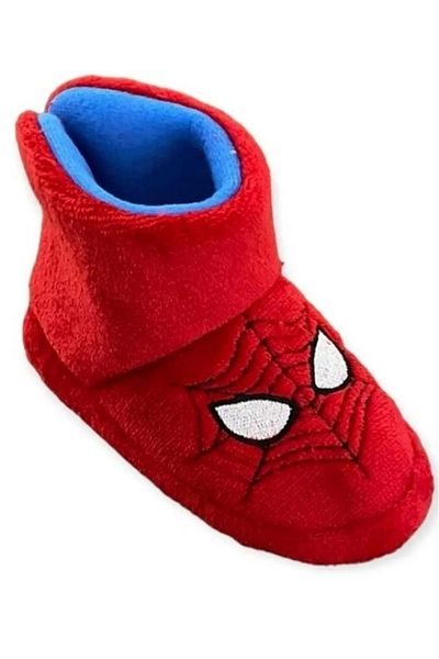 NewOneMall Spiderman Boy Kindergarten Nursery Home Anti-Slip Base Red Slippers