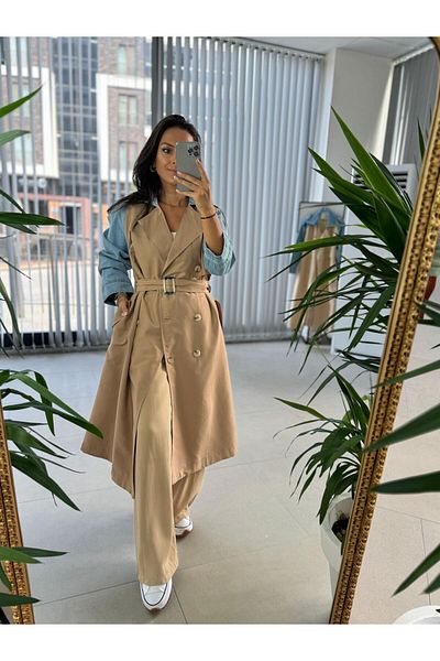 caddstore Mink Cd Trench Coat