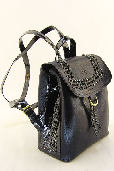 HNB Women's Silvery Black Stone Backpack