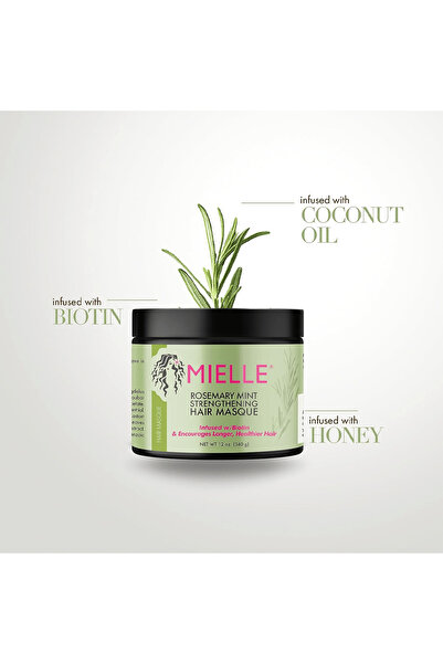 mielle organics Mielle Organics Rosemary & Mint Strengthening Hair Mask - 340g