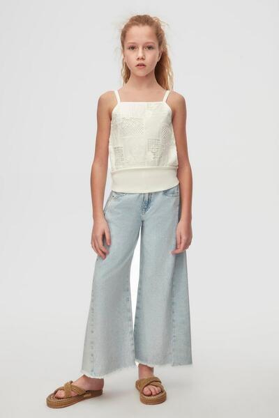 nk kids KIZ İSPANYOL KOT PANTOLON