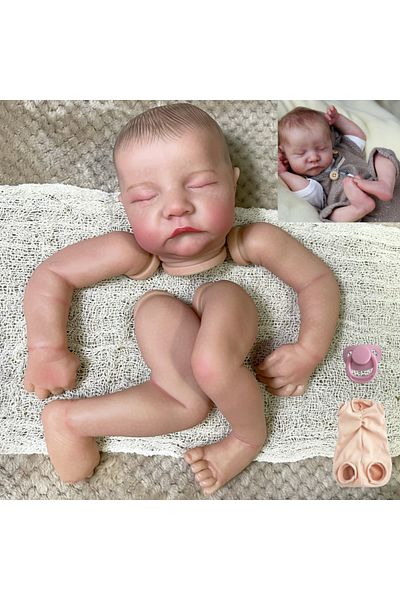 MRB With Cloth Body Painted Kit 19inch Already Painted Reborn Doll Parts Levi Unassembled Lifelike Baby