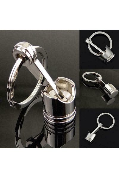Choice Car Engine Piston Style Keychain Key Ring Creative Metal Piston Model Keyring Keyfob Key Pendant ...