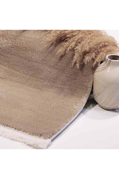 Homelux Non-slip rug, rectangular amber, 200X300, plain, brown, polyester