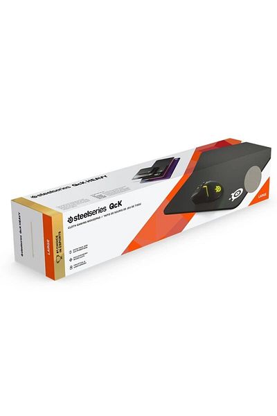 Choice لوحة ماوس ألعاب QCK كبيرة أصلية من SteelSeries QcK - قماش سميك كبير - تتبع الذروة والاستقرار