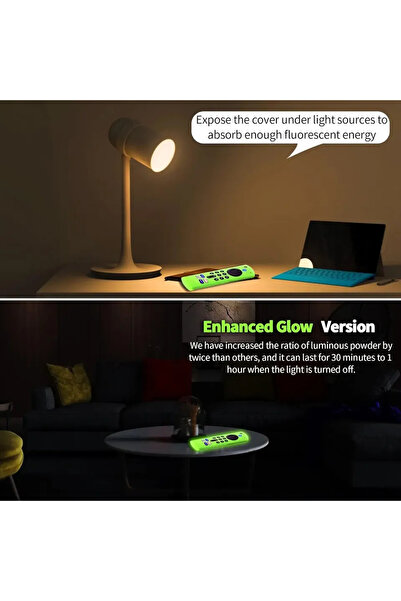 Choice Purple Silicone Protective Cover for Fire Stick 4K MAX/3rd Gen Fire TV Remote Glow-in-the-Dark Anti-