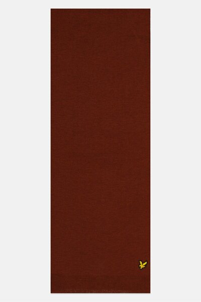 Lyle & Scott Men Embroidered Logo Scarf 28 x 166 cm, Rust