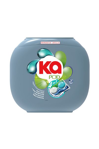 KA 4-in-1 Laundry Detergent Pods Bundle (96 Pods)-Anti-Dust Mites, Anti-Bacterial, German Formulated