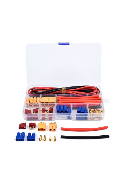 Choice Connector Box Deans T Plug Ec3 Xt60 Male / Female Connector 14awg Silicone Wire Heat Shrink Tubes Fo