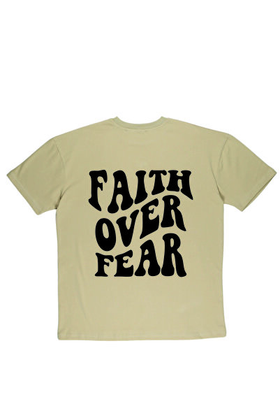 By Caspita Fashion Lenithra Faith Over Back Štampano Unisex Oversize kroj Bež...