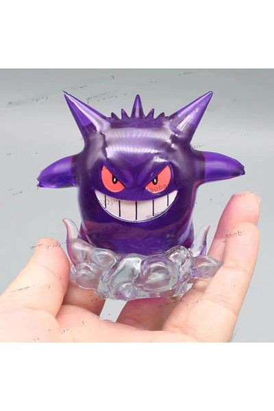 Choice 8CM no box New 8cm Pokemon Figure Snorlax  Gengar Transparent Action Figure Statue Anime Model Doll