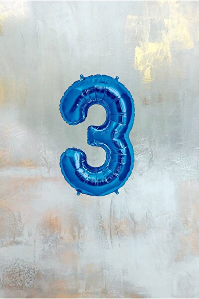 Partile Dark Blue Numeral Foil Balloon 76 cm Party Entertainment Celebration ...