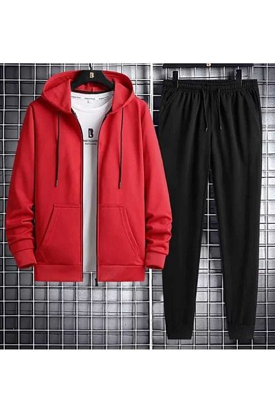 Gutsy Women's / Men's Unprinted Cardigan Tracksuit Suit