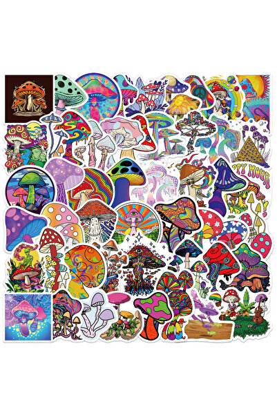 Choice 50 قطعة عشوائية من ملصقات الفطر المخدر الكرتونية، جماليات الكمبيوتر ال...