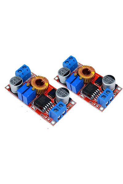 Choice 2PCs 2PCS XL4015 5A DC-DC Converter 4-38V to 1.25-36V Adjustable Step-Down Module with Heat Sink Ste