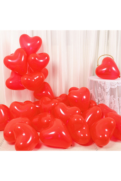 Choice 20 قطعة 10 بوصة حمراء 20/30 قطعة 10 بوصة بالونات لاتكس على شكل قلب أحم...