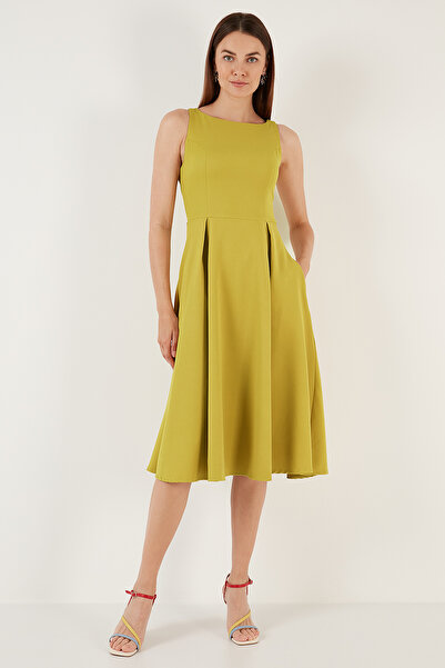 Lela Φόρεμα με πλισέ μίντι φόρεμα με κανονική εφαρμογή με τσέπες 6051963