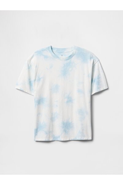 GAP Erkek Çocuk Açık Mavi Relaxed Original T-Shirt