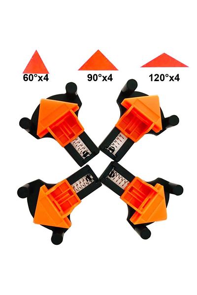 Choice Woodworking Angle Clamp Tool Set 60/90/120 Degrees Fixer Photo Frame Picture Frame Clamp Home Too...