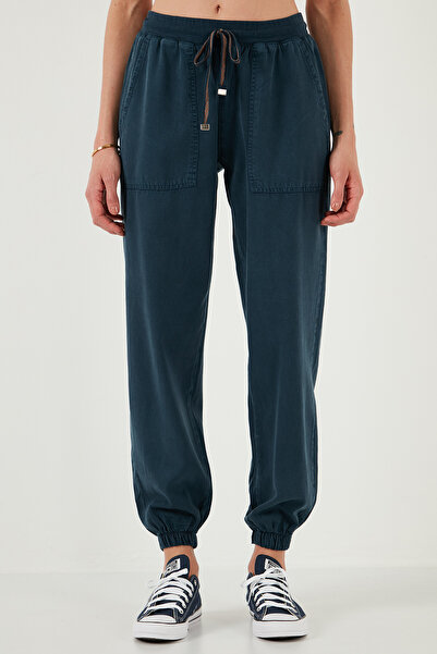 Lela Pantaloni sport Jogger cu talie înaltă, cu talie înaltă, pantaloni 668yp5039